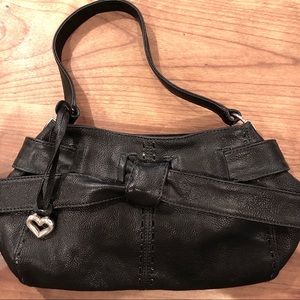 Brighton black leather handbag / shoulder bag